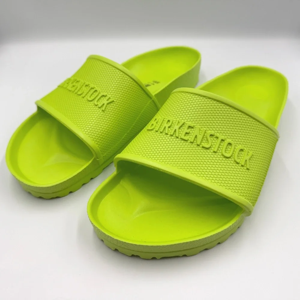 Birkenstock Barbados EVA Slides Mens 12 Lime Green Waterproof Sandals *NEW*